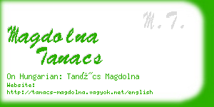 magdolna tanacs business card